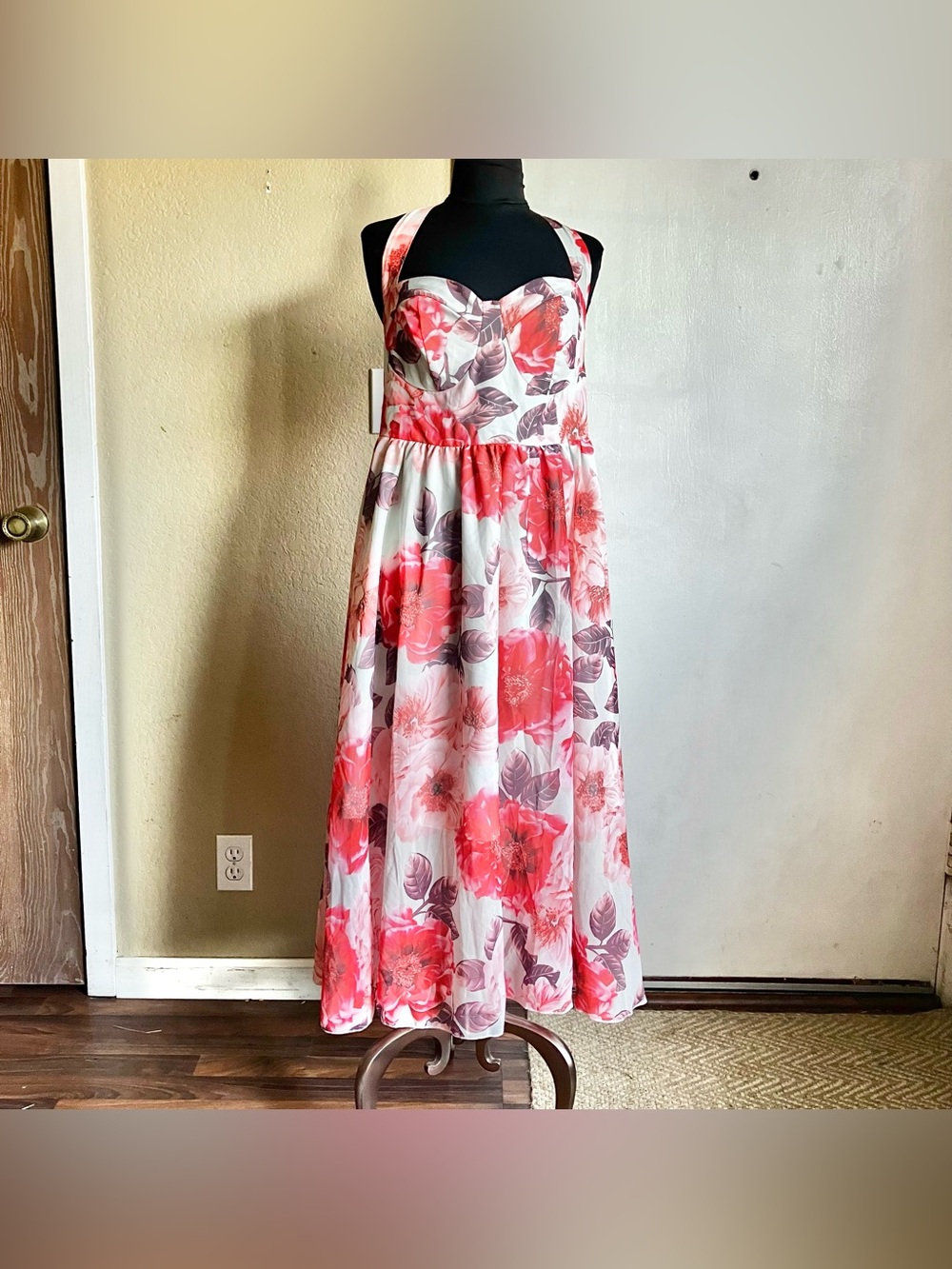 Shein Curve Floral Midi Dress